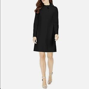 Calvin Klein black tie neck shift dress